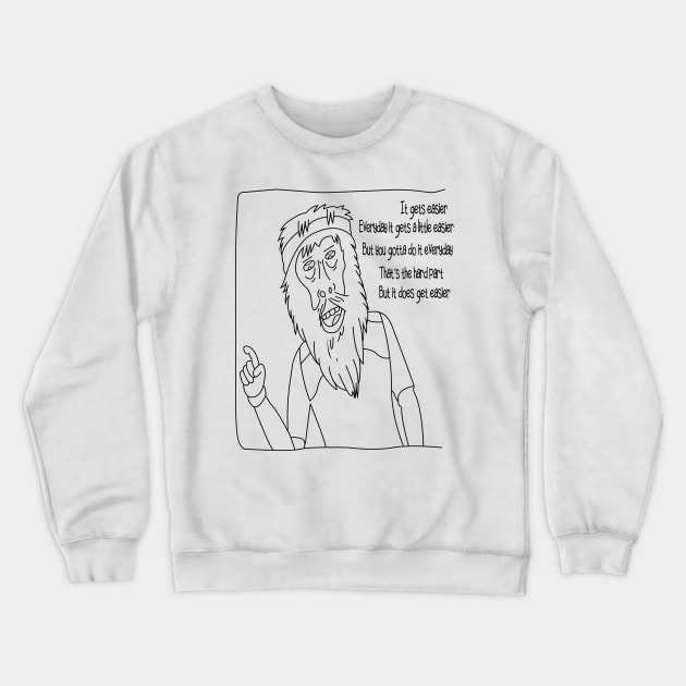 It gets easier Bojack Crewneck Sweatshirt by SIMPLICITEE